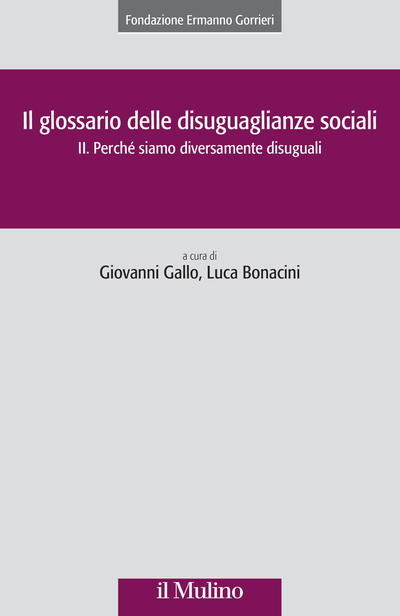 Copertina Glossario delle disuguaglianze sociali